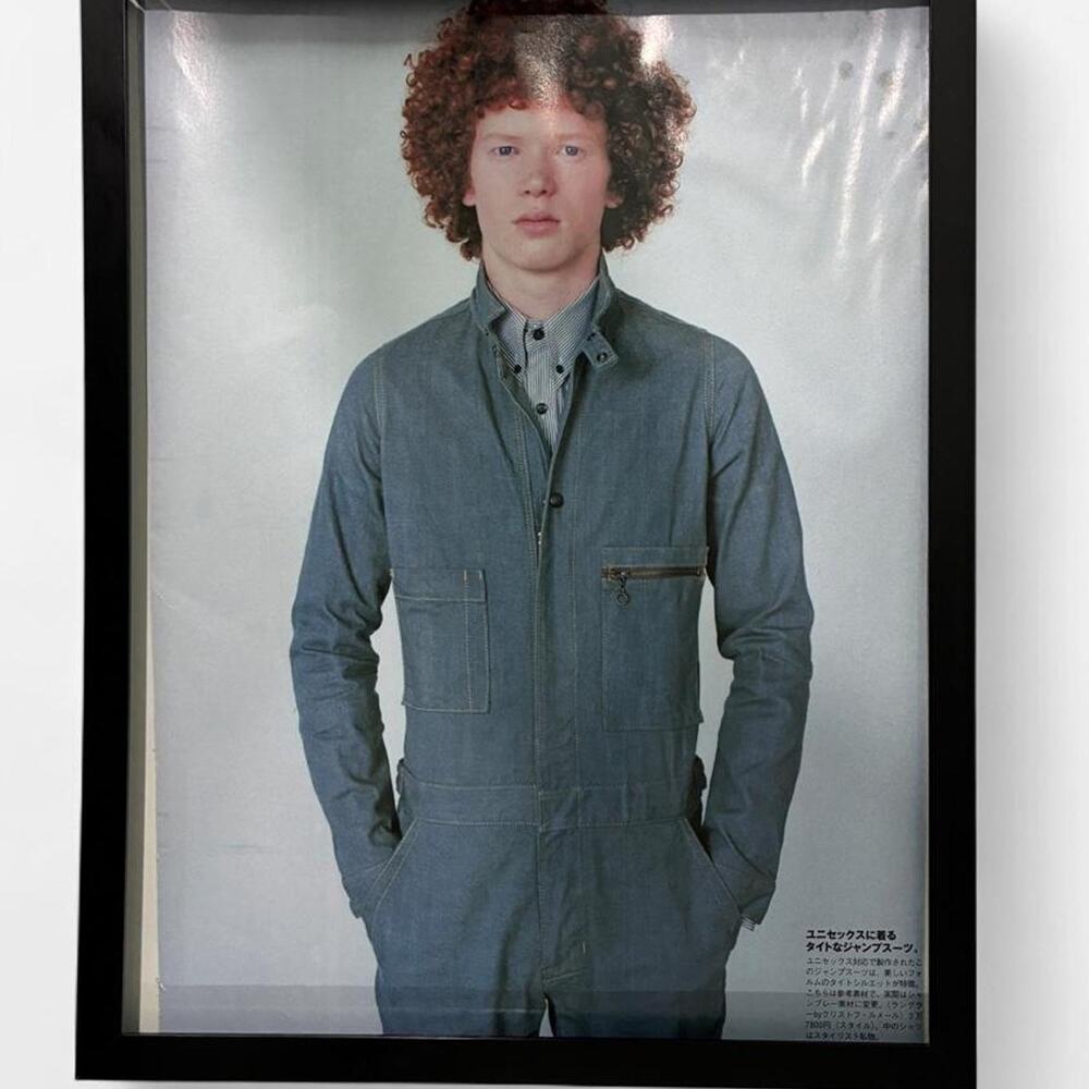 Japanese street style photographed print cutout framed poster 9x11